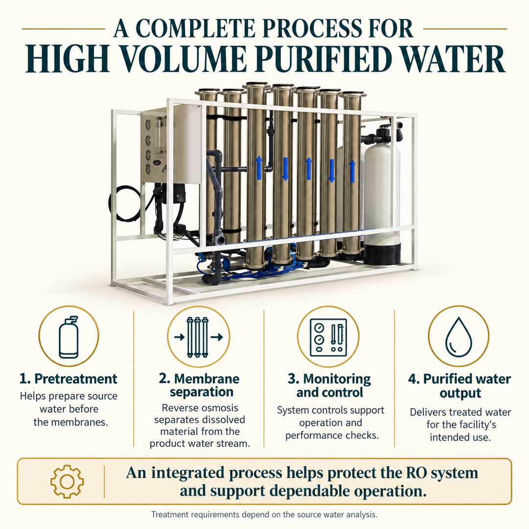 Crystal Quest high flow reverse osmosis treatment process
