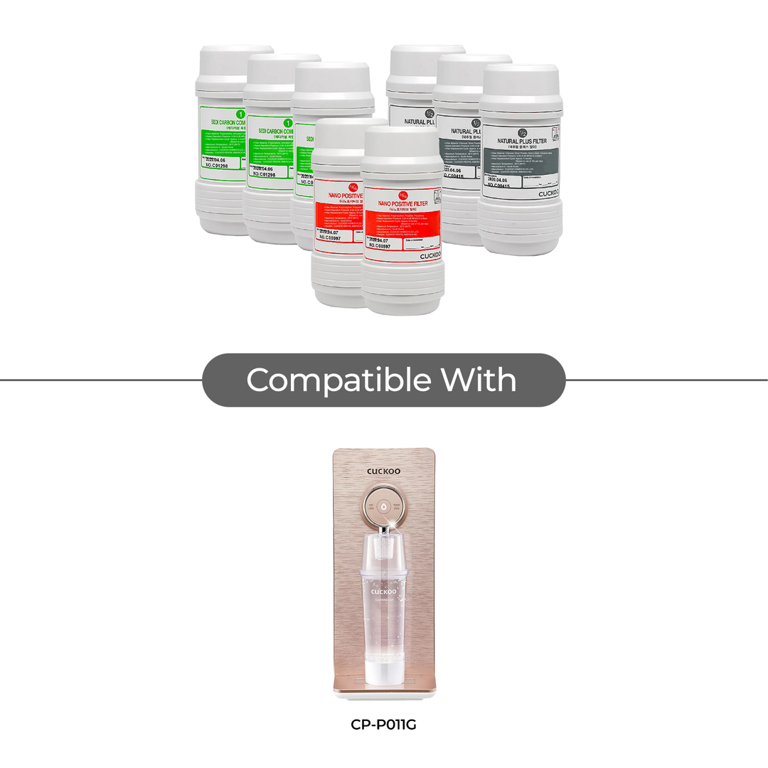 CUCKOO CPFS-P12M0403US 1-Year Water Filter Replacement Bundle for CP-P012 — genuine CUCKOO replacement filter or filter bundle