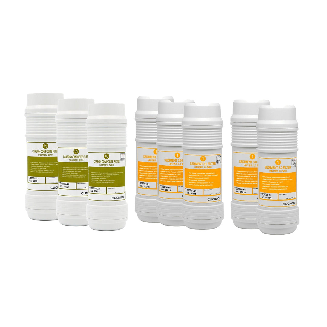 CUCKOO CPFS-S12M0803US 1-Year Water Filter Replacement Bundle for CP-SN102HW — genuine CUCKOO replacement filter or filter bundle