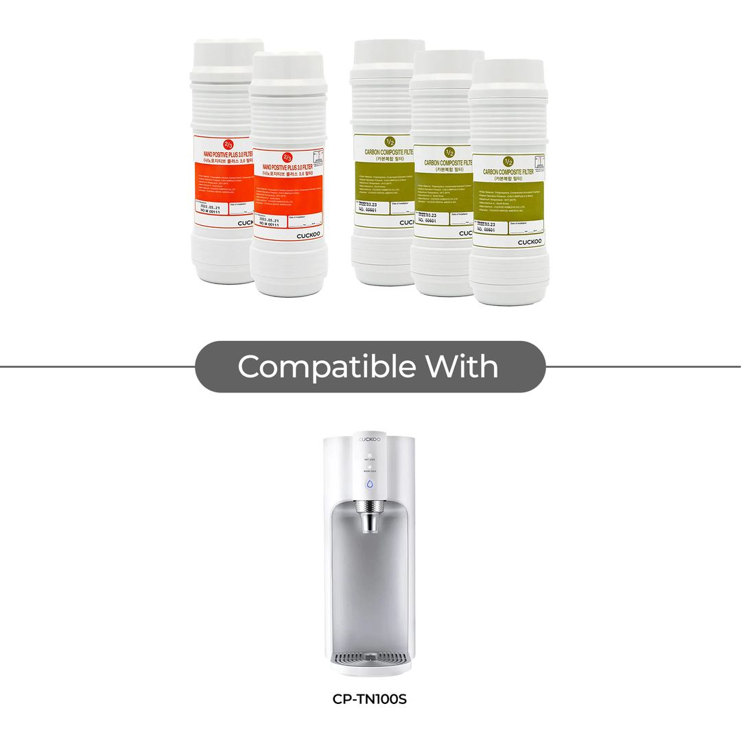 CUCKOO CPFS-T12M0802US 1-Year Water Filter Replacement Bundle for CP-TN100 &amp; CP-TN102 — genuine CUCKOO replacement filter or filter bundle