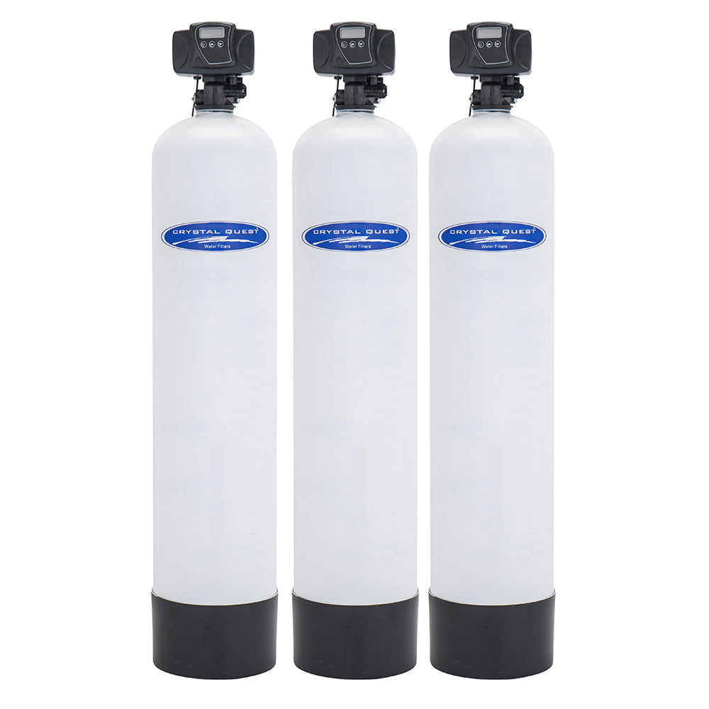 Crystal Quest High Flow Whole House &amp; Commercial SMART Water Filter | 3+ Bathrooms