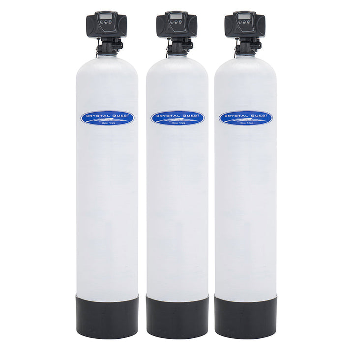 Crystal Quest High Flow Whole House &amp; Commercial SMART Water Filter | 3+ Bathrooms