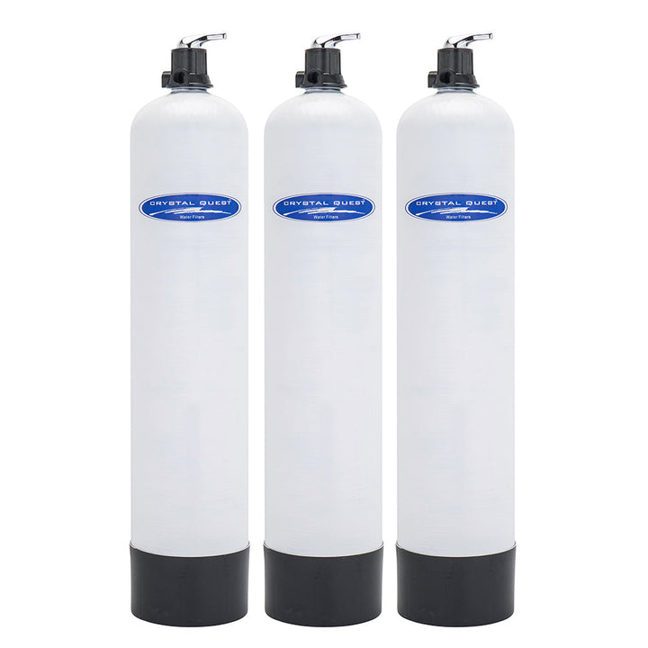 Crystal Quest High Flow Whole House &amp; Commercial SMART Water Filter | 3+ Bathrooms