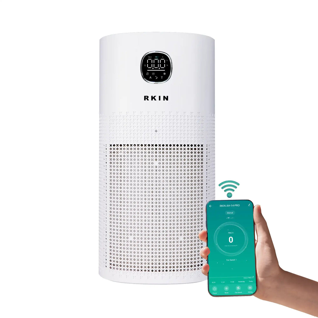 RKIN HEPA 14 Air Purifier – Breathe Cleaner, Healthier Air with UV, Carbon &amp; Ion Technology