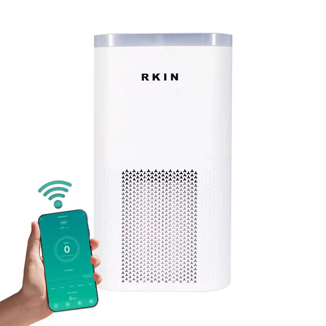 RKIN HEPA 14 Air Purifier – Breathe Cleaner, Healthier Air with UV, Carbon &amp; Ion Technology