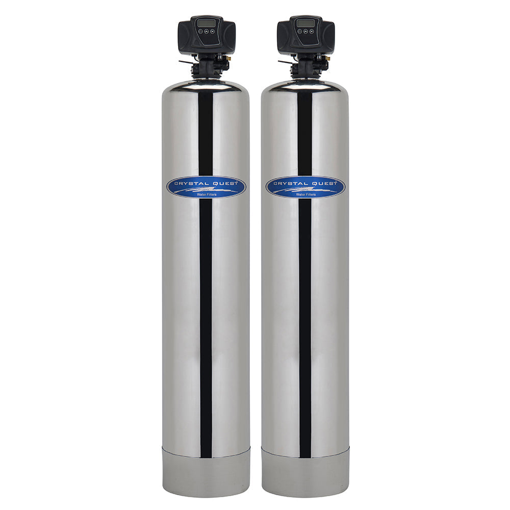 Crystal Quest High Flow Whole House &amp; Commercial SMART Water Filter | 3+ Bathrooms