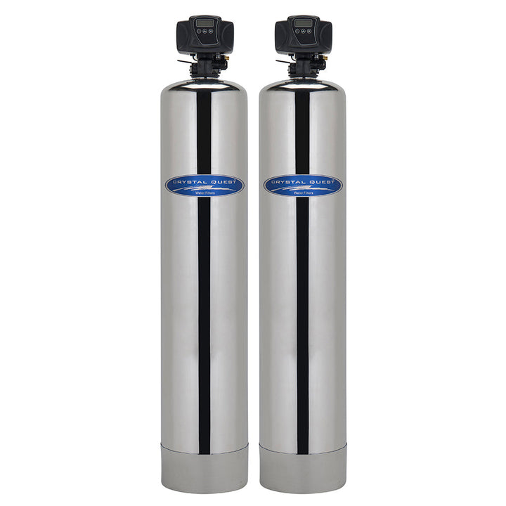 Crystal Quest High Flow Whole House &amp; Commercial SMART Water Filter | 3+ Bathrooms