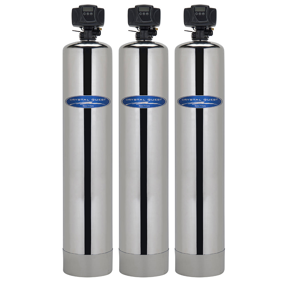 Crystal Quest High Flow Whole House &amp; Commercial SMART Water Filter | 3+ Bathrooms