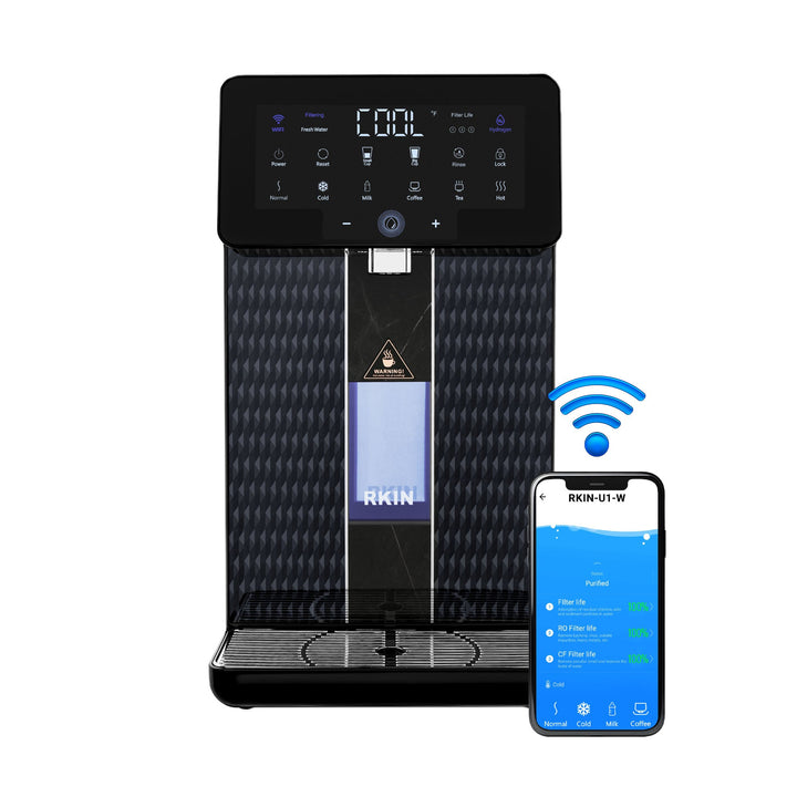 RKIN U1-W Space-Saving 4-in-1 Water Filter System