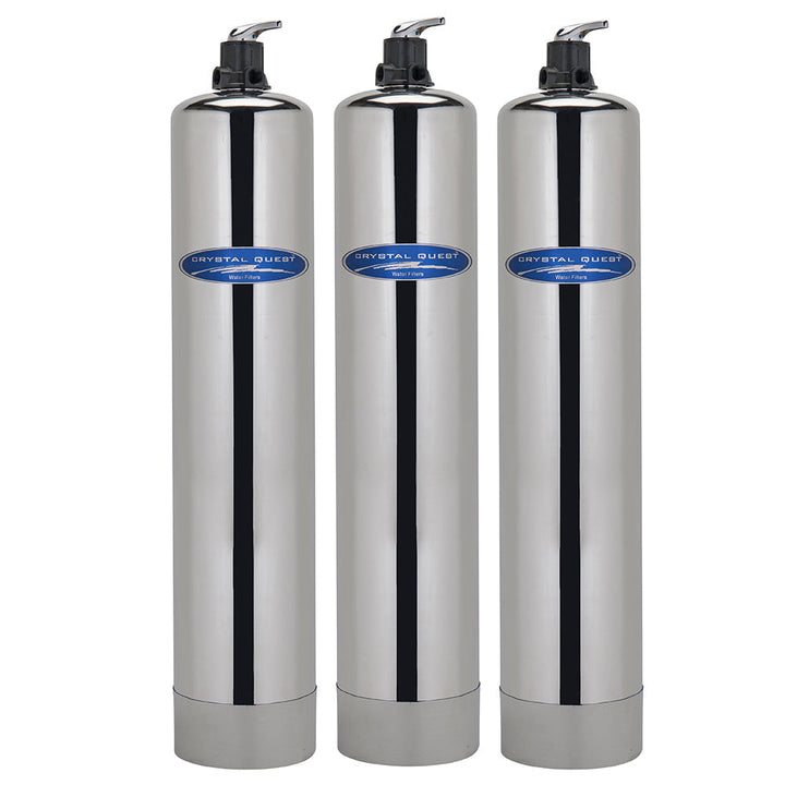 Crystal Quest High Flow Whole House &amp; Commercial SMART Water Filter | 3+ Bathrooms