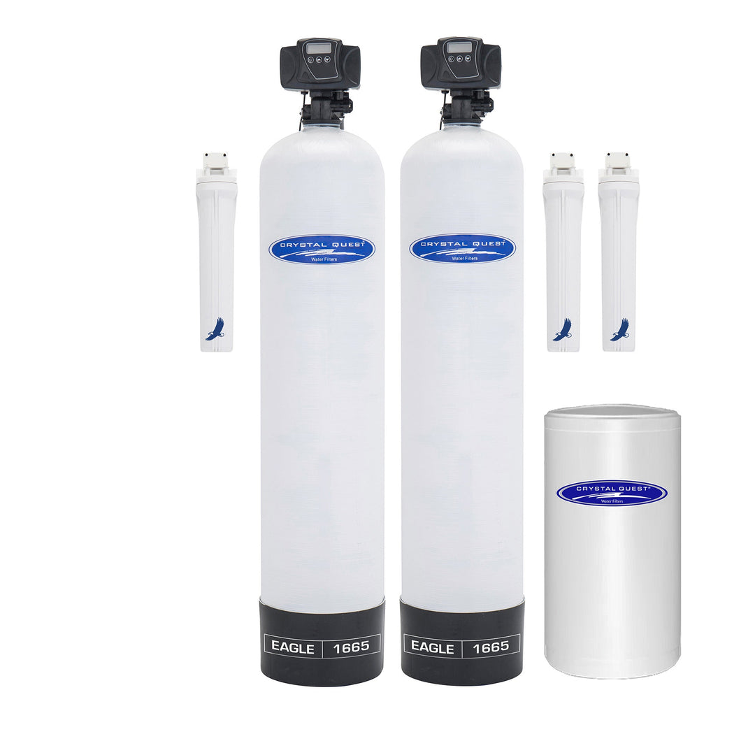 Crystal Quest Eagle Whole House Water Filtration Alkalizer | 1-4 Bathrooms