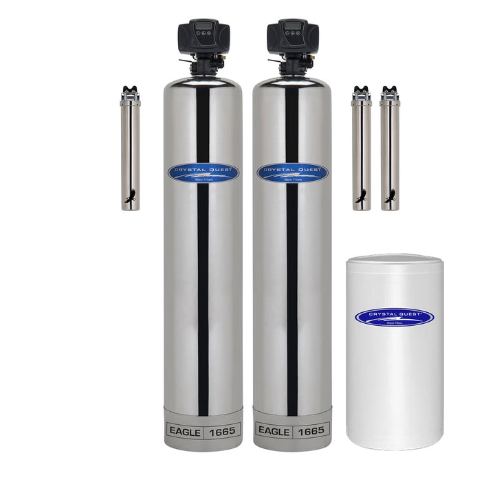 Crystal Quest Eagle Whole House Water Filtration Alkalizer | 1-4 Bathrooms